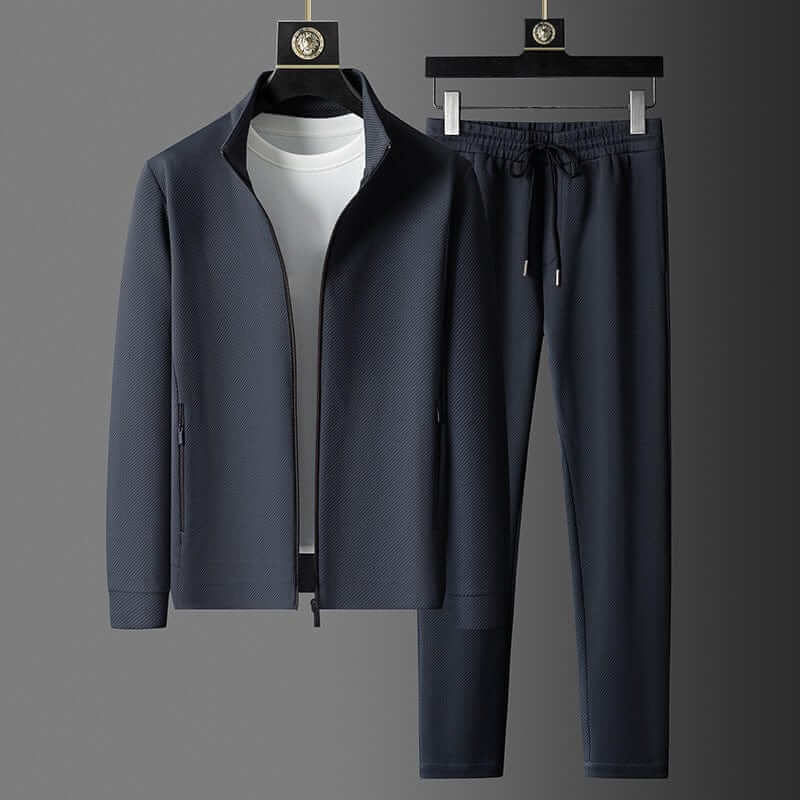 Ethan | Men's Streamlined Stretch Zip Jacket & Jogger Set