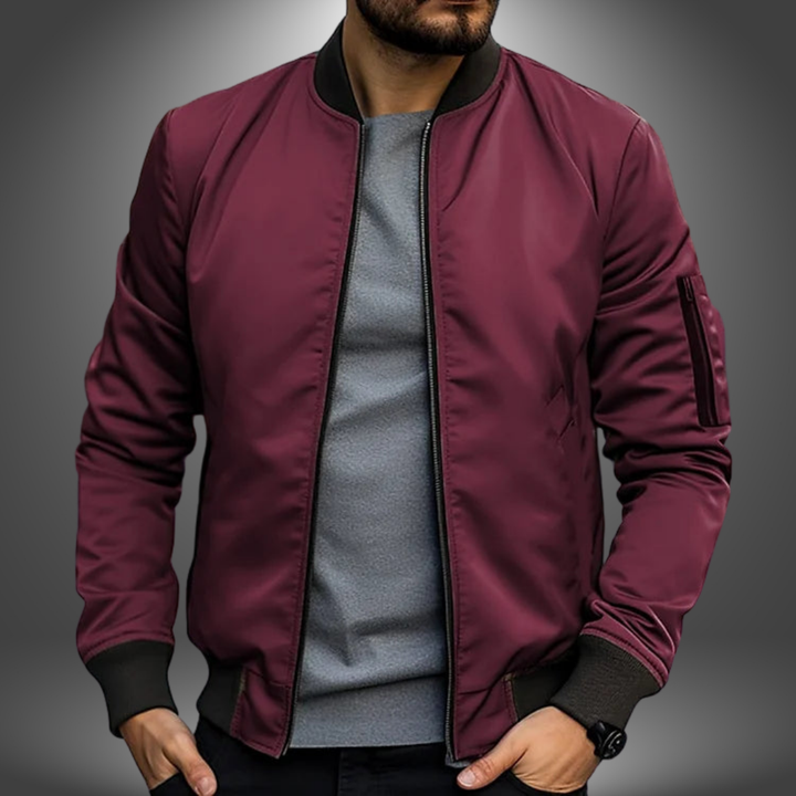 Rowan | Men's Classic Zip Front Bomber Jacket
