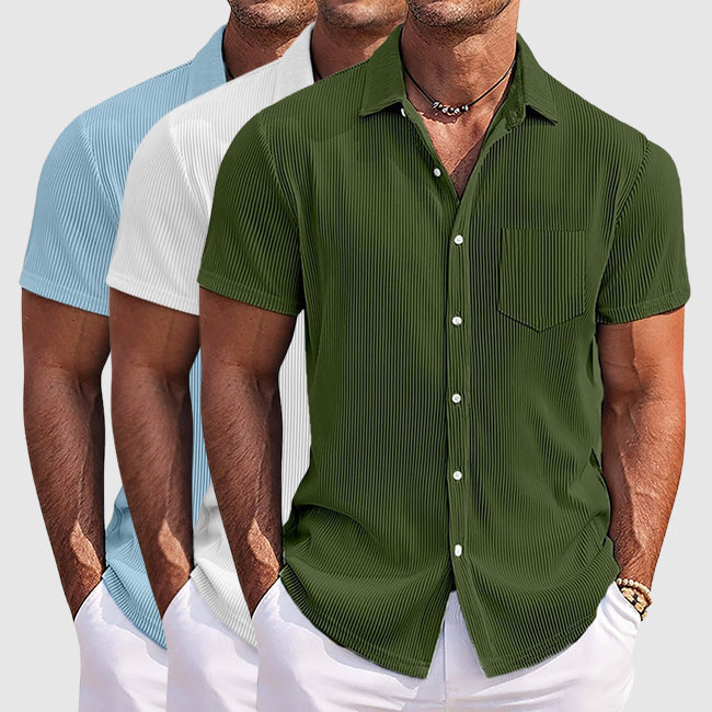 Felix | Men's Vertical Stripe Button Up Shirt