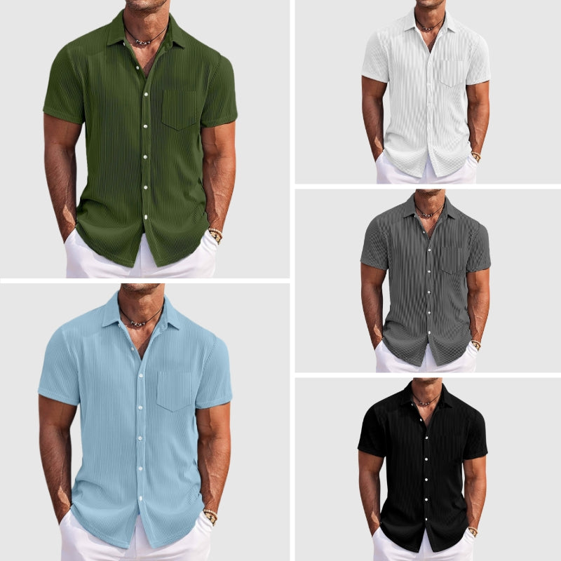 Felix | Men's Vertical Stripe Button Up Shirt
