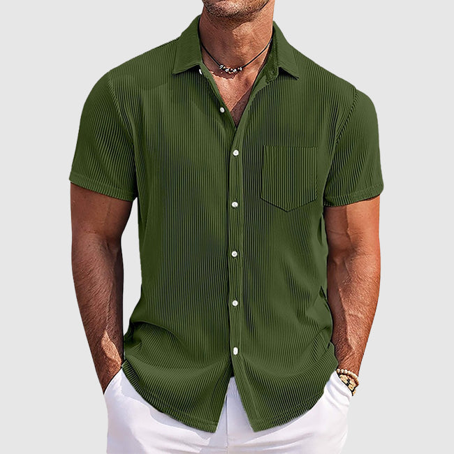 Felix | Men's Vertical Stripe Button Up Shirt