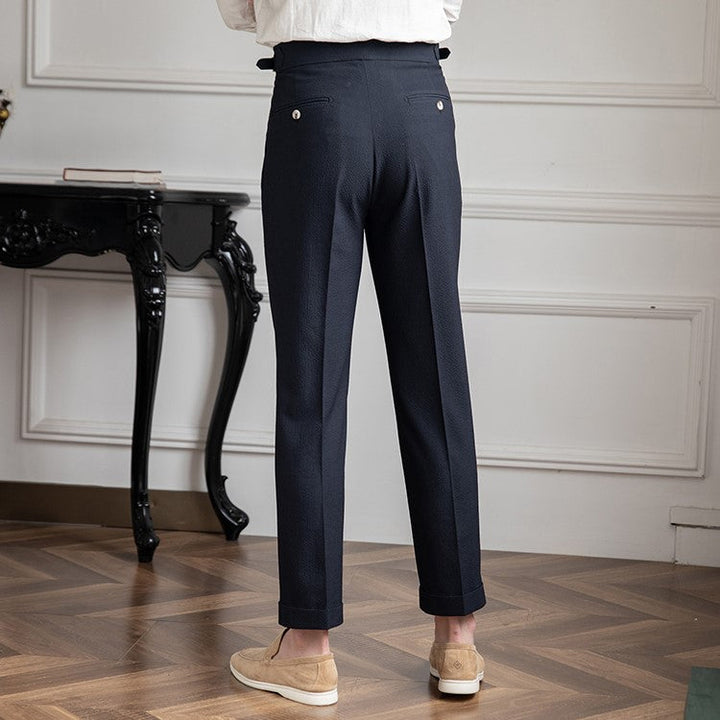 Luca | Men's High Rise Pleated Tailored Trousers