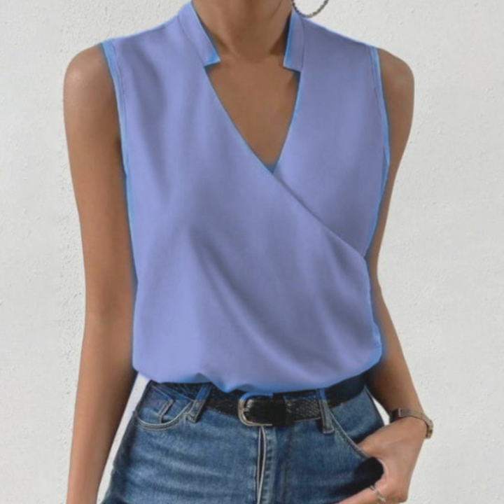 Lila | Women's Sleeveless V-Neck Summer Top