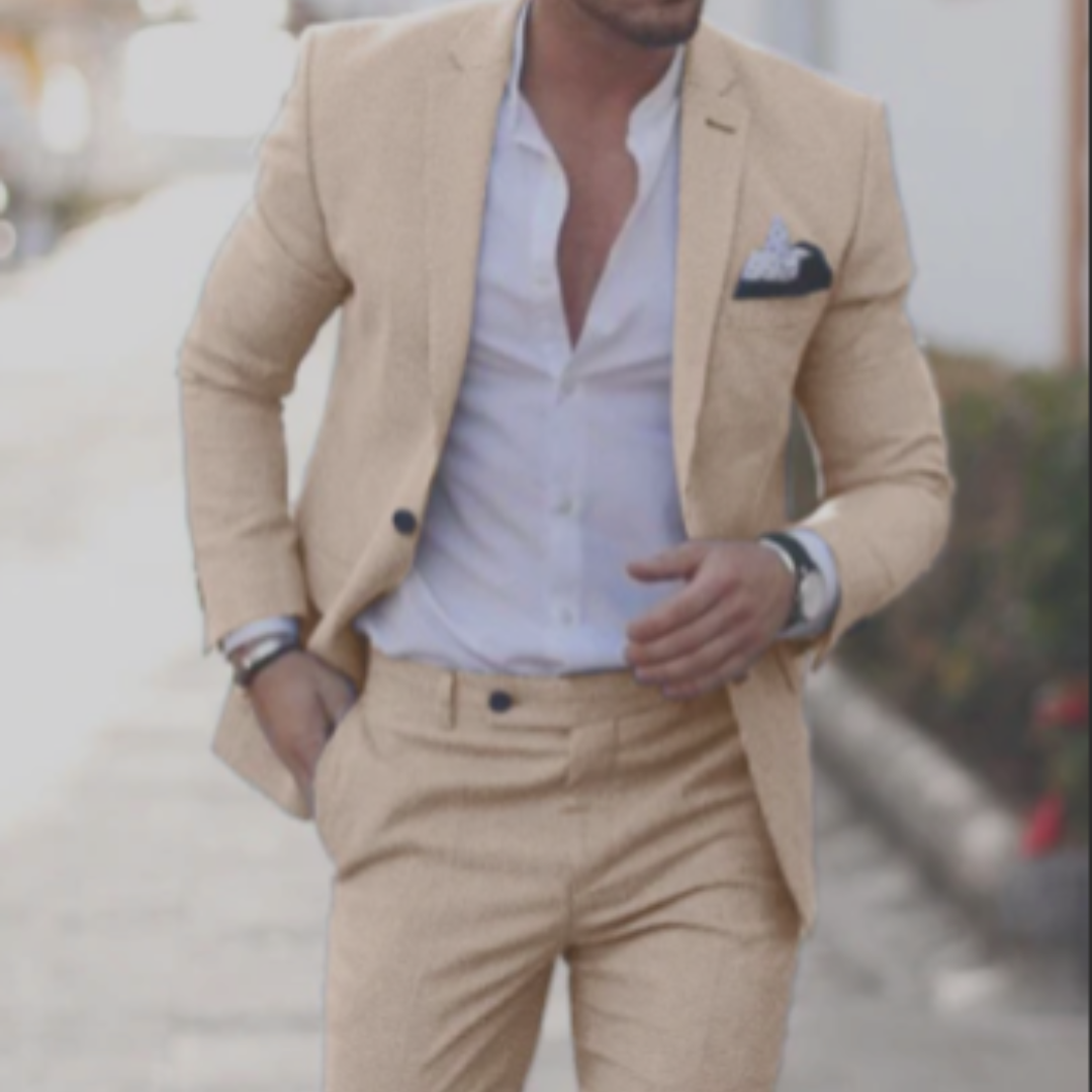 Evan | Men's Slim Fit Summer Two-Piece Suit