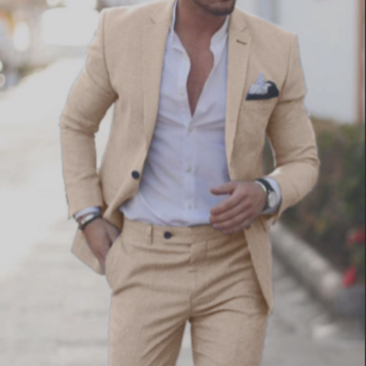 Evan | Men's Slim Fit Summer Two-Piece Suit