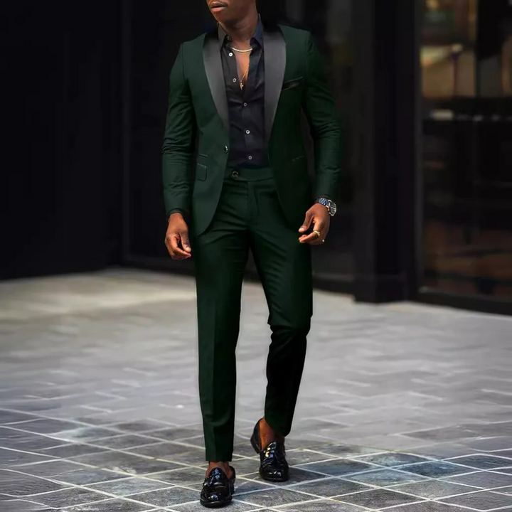 Victor | Men's Slim-Fit Formal Suit With Lapels