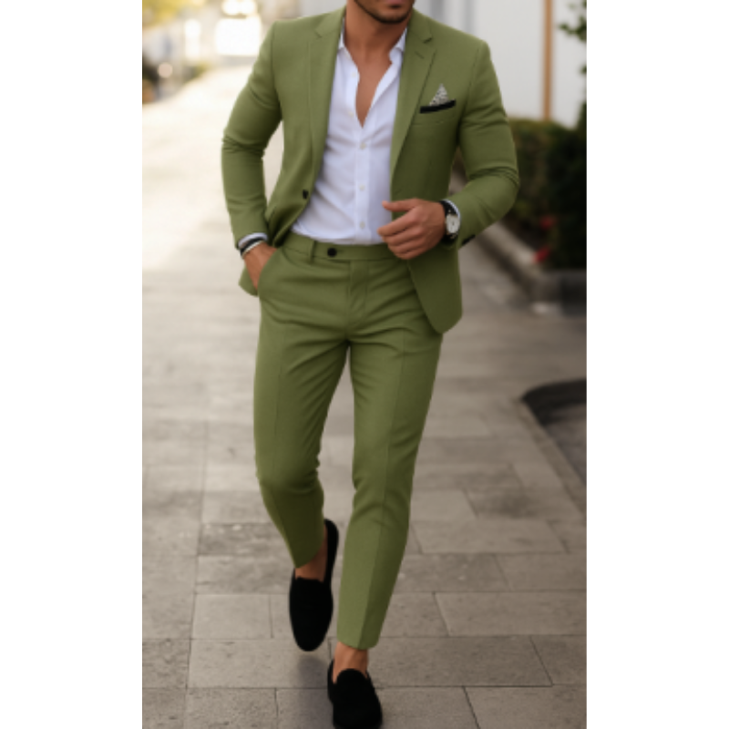 Evan | Men's Slim Fit Summer Two-Piece Suit