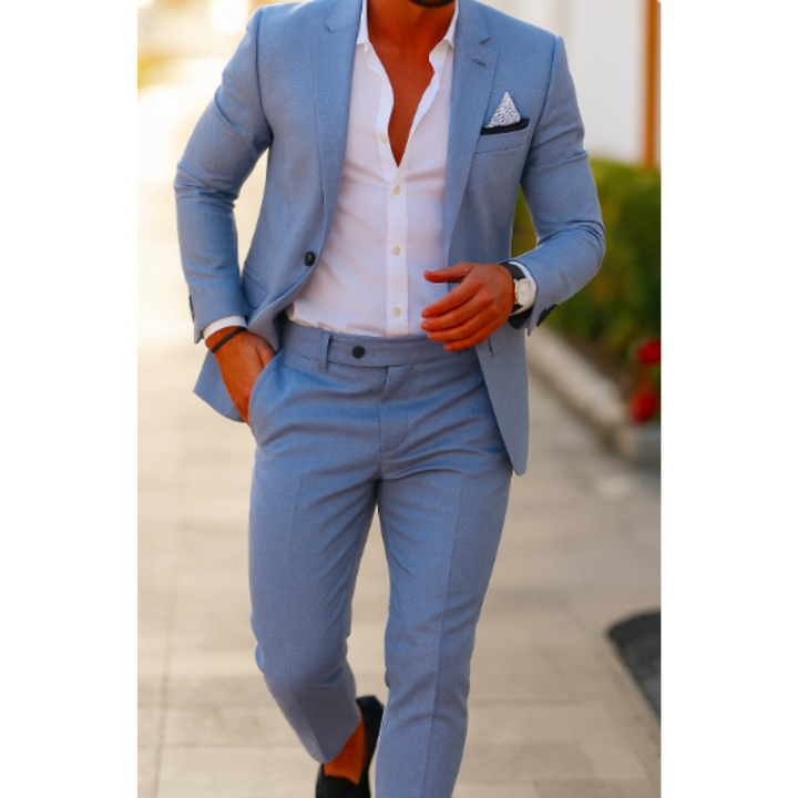 Evan | Men's Slim Fit Summer Two-Piece Suit