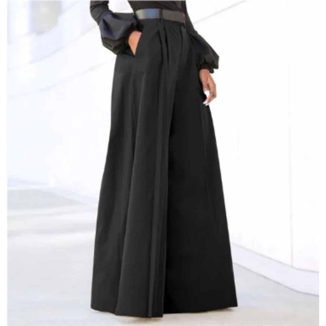Aria | Women's High Rise Wide Leg Flowing Palazzo Pants
