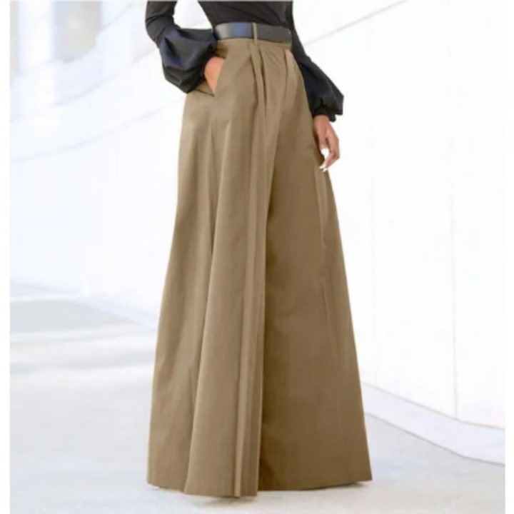 Aria | Women's High Rise Wide Leg Flowing Palazzo Pants