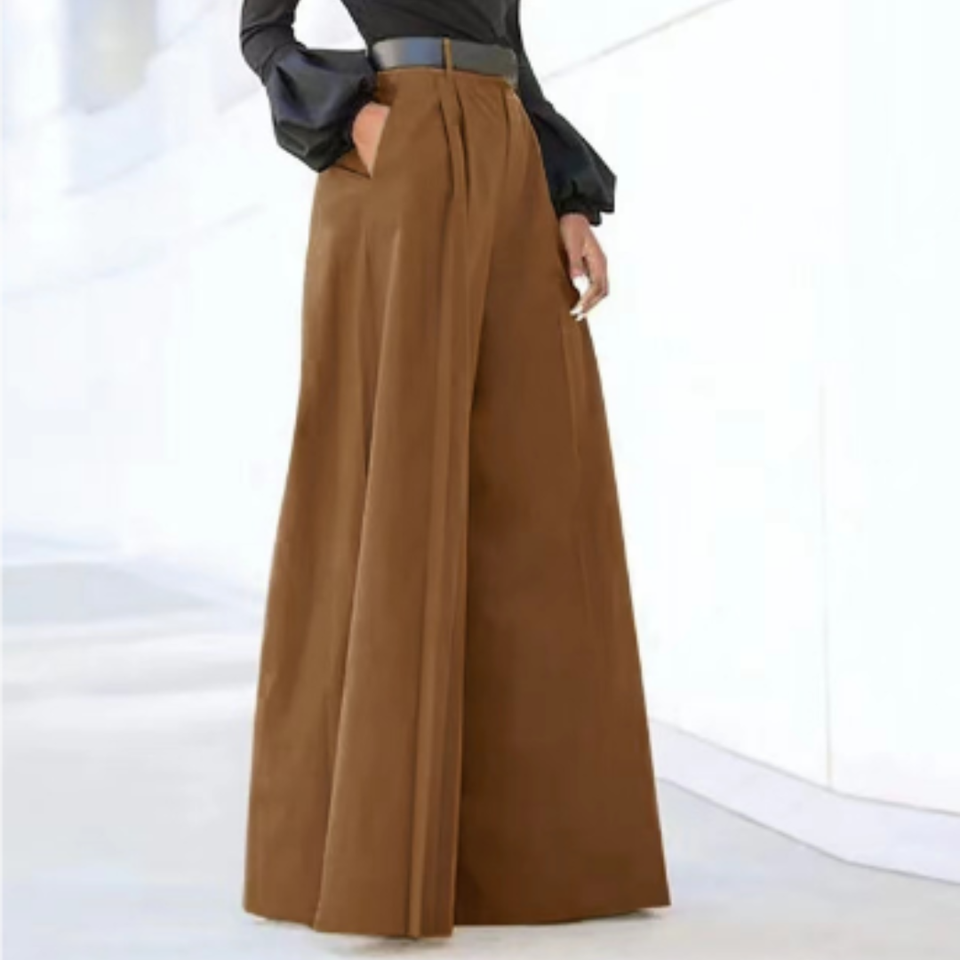 Aria | Women's High Rise Wide Leg Flowing Palazzo Pants