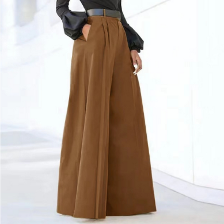 Aria | Women's High Rise Wide Leg Flowing Palazzo Pants
