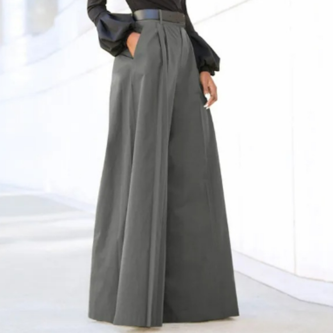 Aria | Women's High Rise Wide Leg Flowing Palazzo Pants
