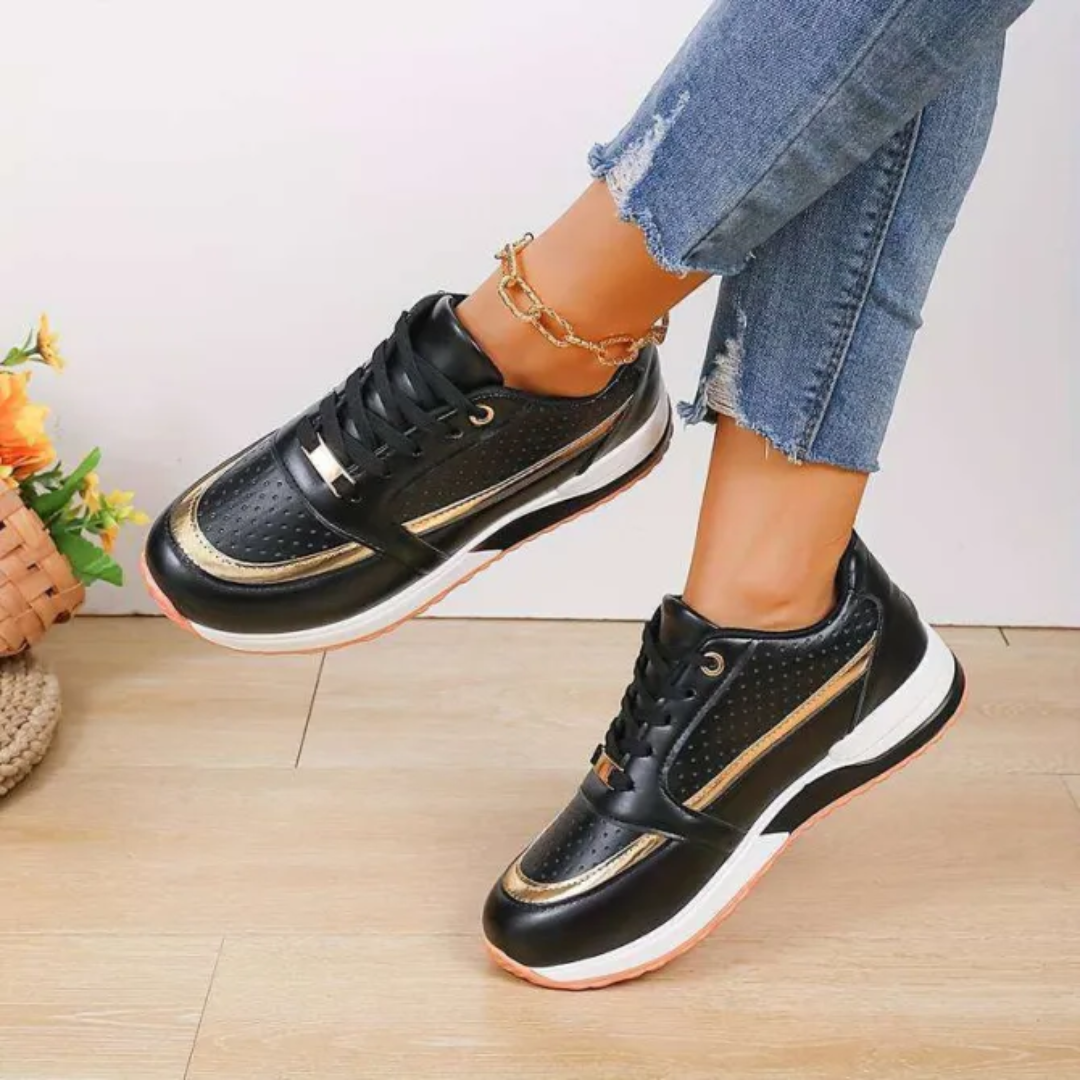 Elena | Women's Breathable Platform Lace-Up Sneakers
