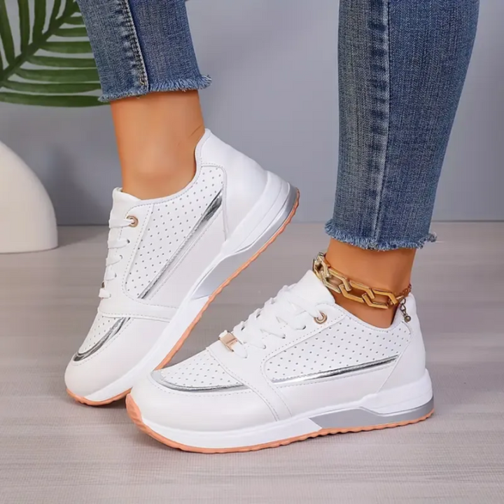 Elena | Women's Breathable Platform Lace-Up Sneakers