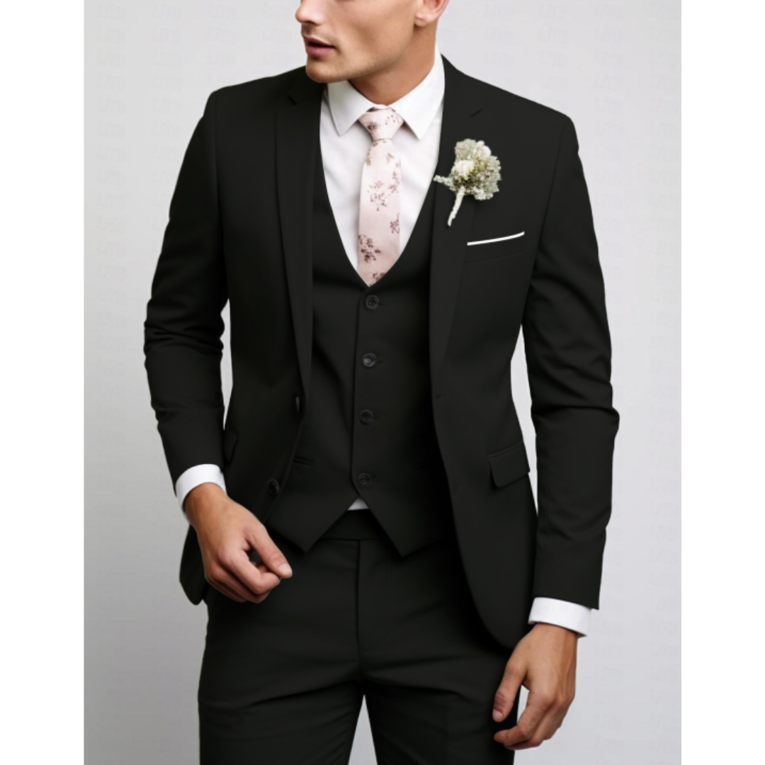 James | Men's Slim Fit Three-Piece Tailored Suit