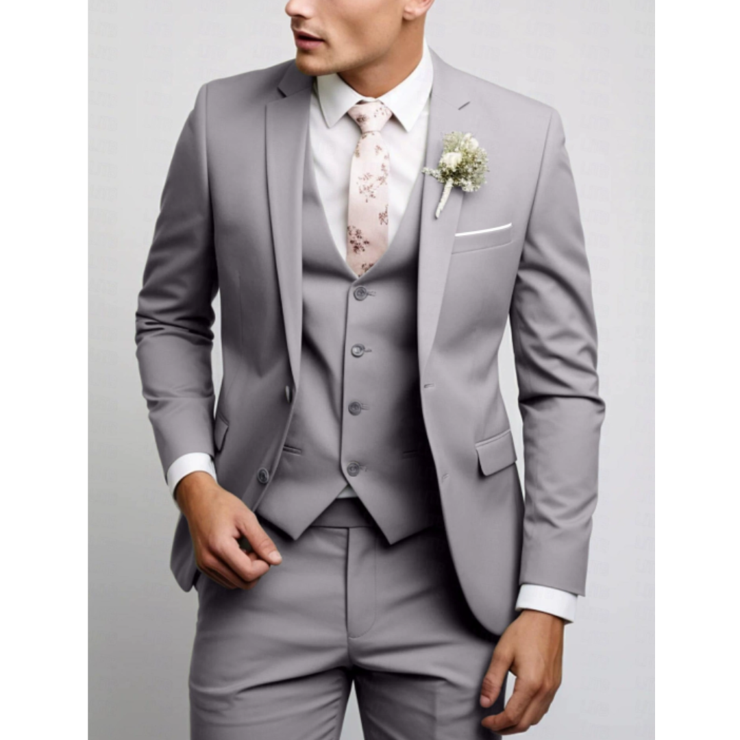 James | Men's Slim Fit Three-Piece Tailored Suit