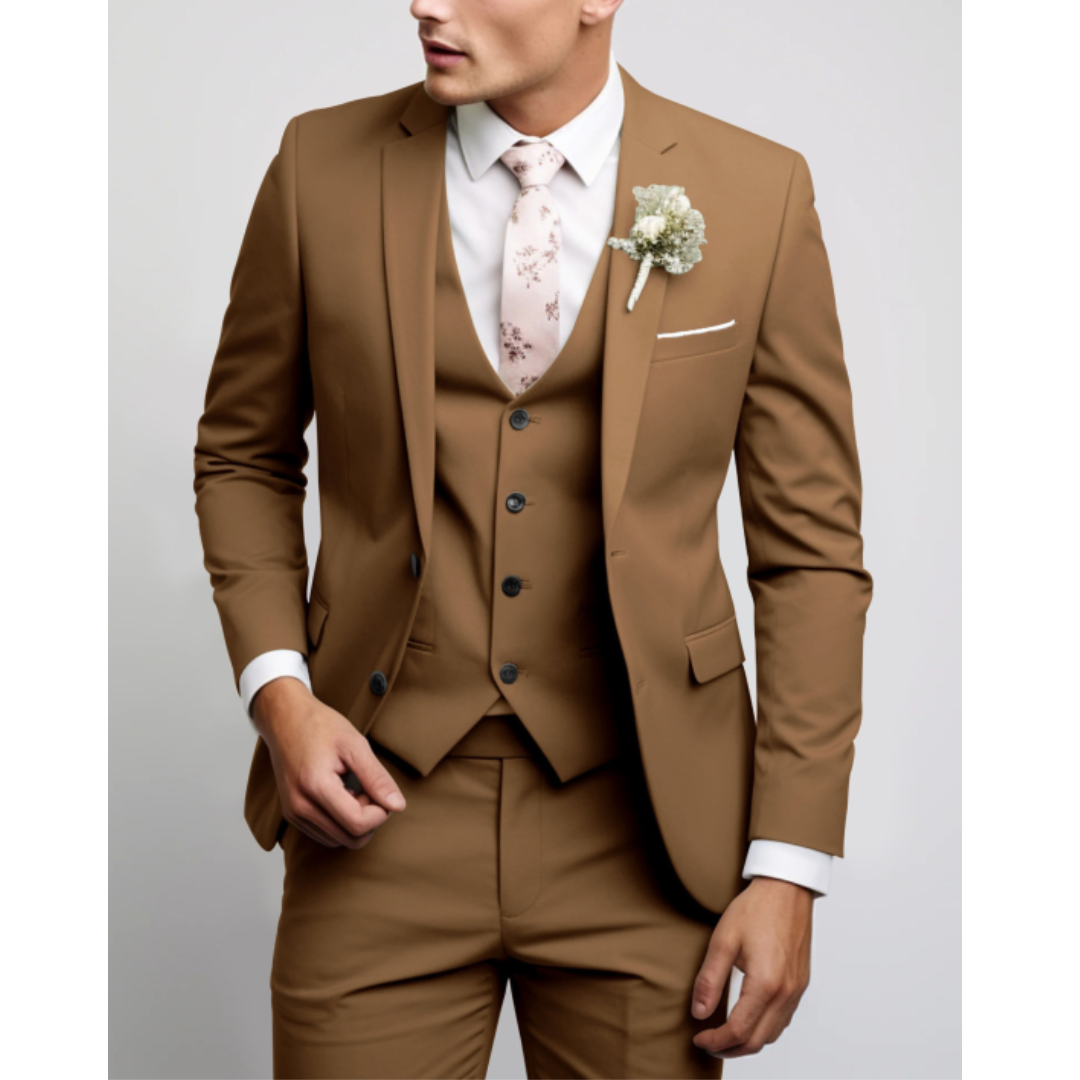 James | Men's Slim Fit Three-Piece Tailored Suit