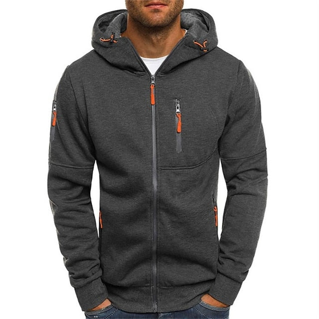 Jude | Men's Lightweight Zip Front Hooded Jacket