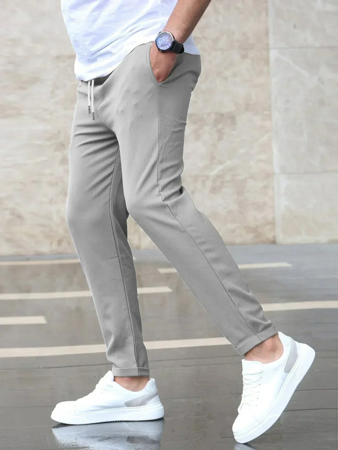 Caleb | Men's Slim Fit Casual Everyday Trousers