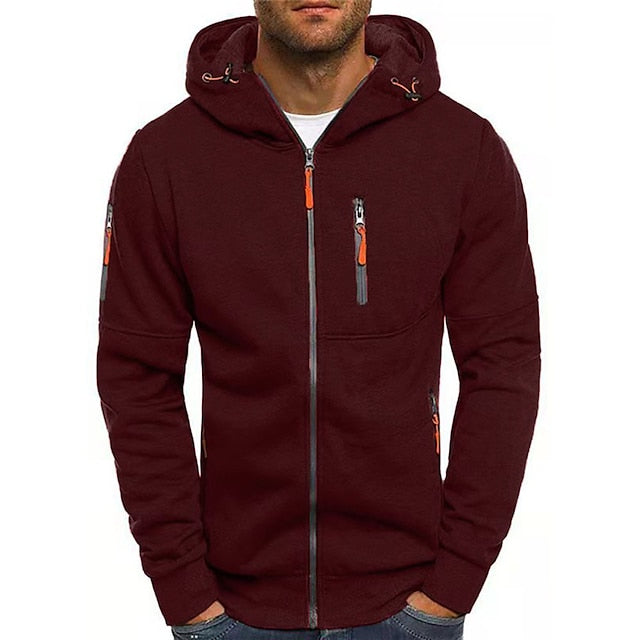 Jude | Men's Lightweight Zip Front Hooded Jacket