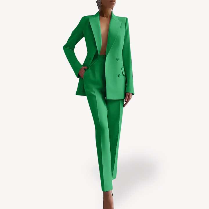 Sienna | Women's Structured Blazer & Pencil Pants Suit Set