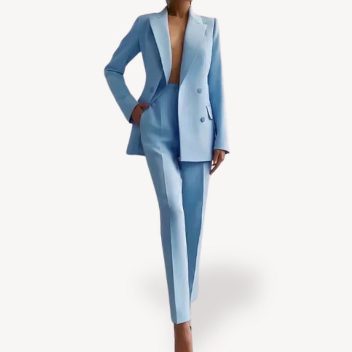 Sienna | Women's Structured Blazer & Pencil Pants Suit Set