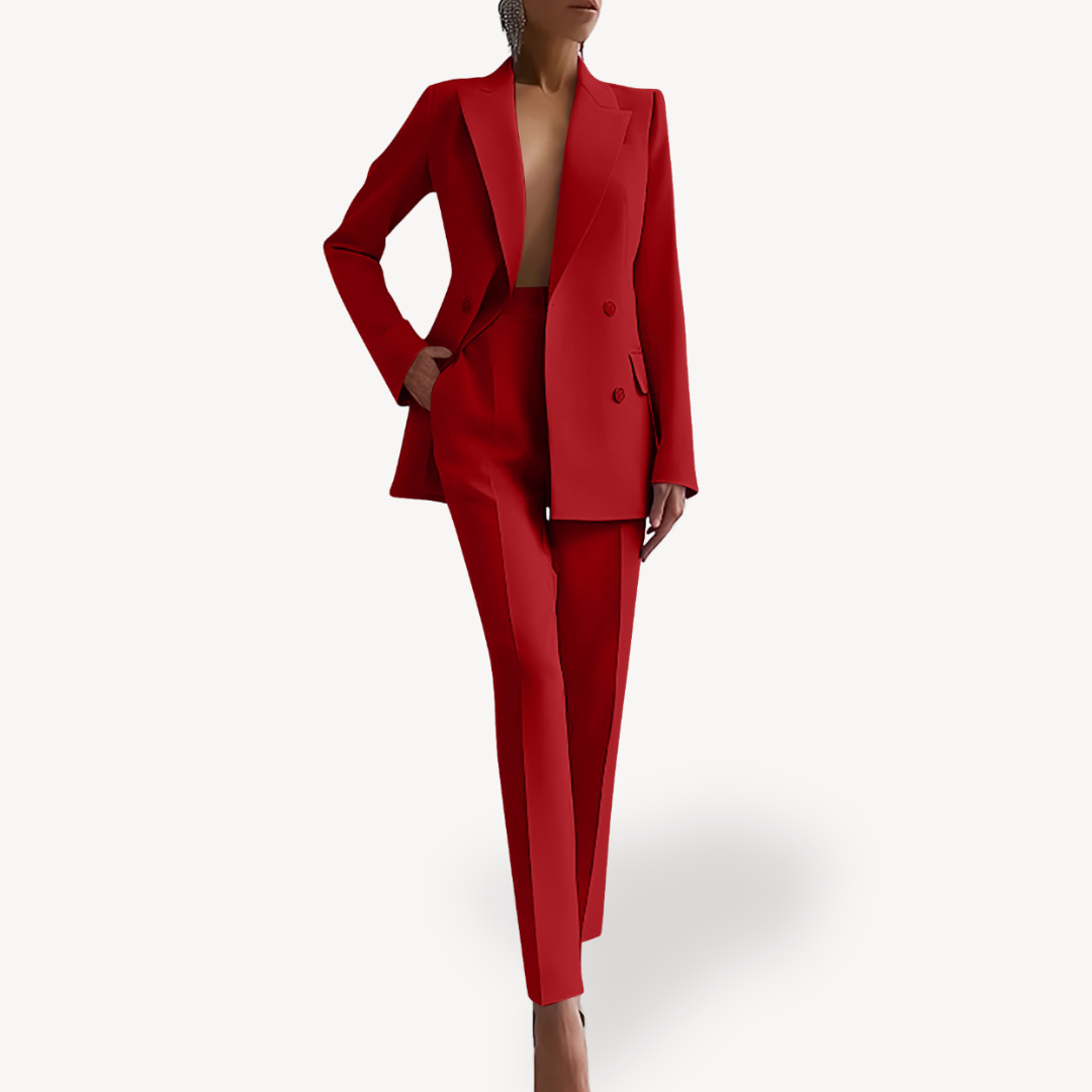 Sienna | Women's Structured Blazer & Pencil Pants Suit Set
