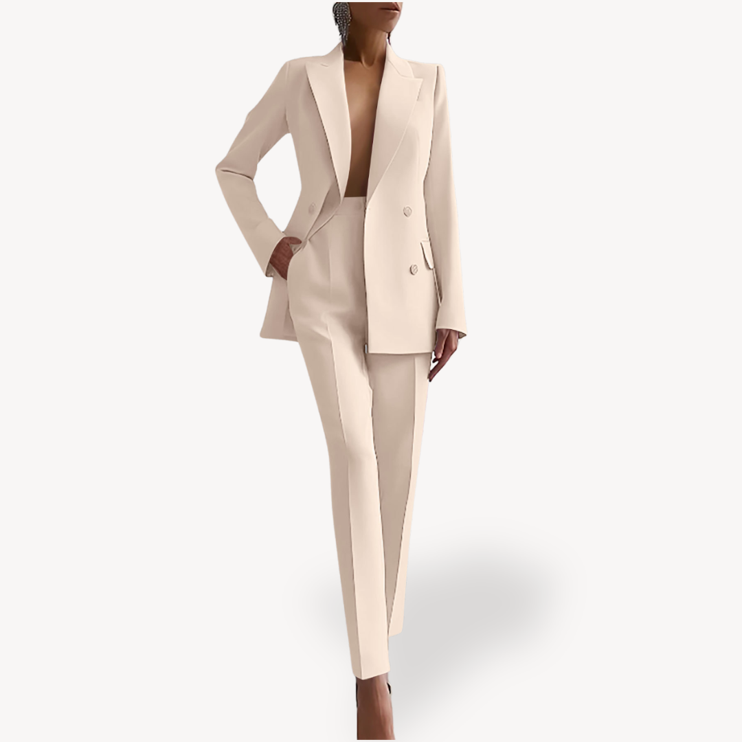 Sienna | Women's Structured Blazer & Pencil Pants Suit Set