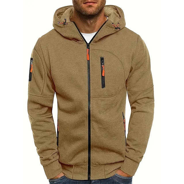 Jude | Men's Lightweight Zip Front Hooded Jacket