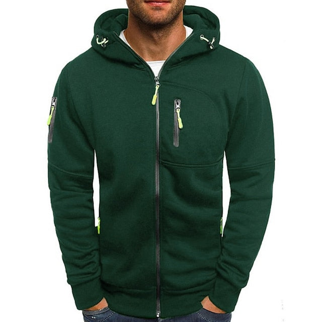 Jude | Men's Lightweight Zip Front Hooded Jacket
