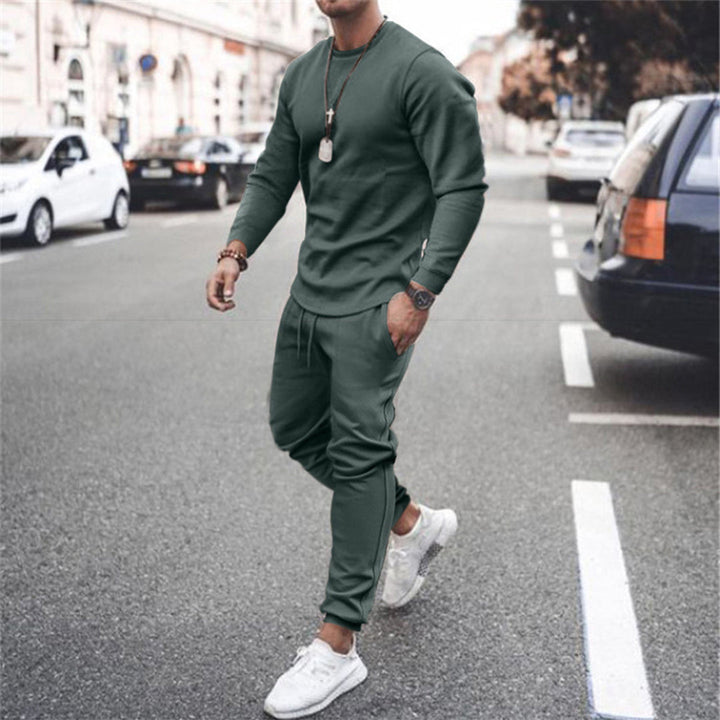 Leo | Men's Athletic Slim-Fit Zip-Up Tracksuit Set