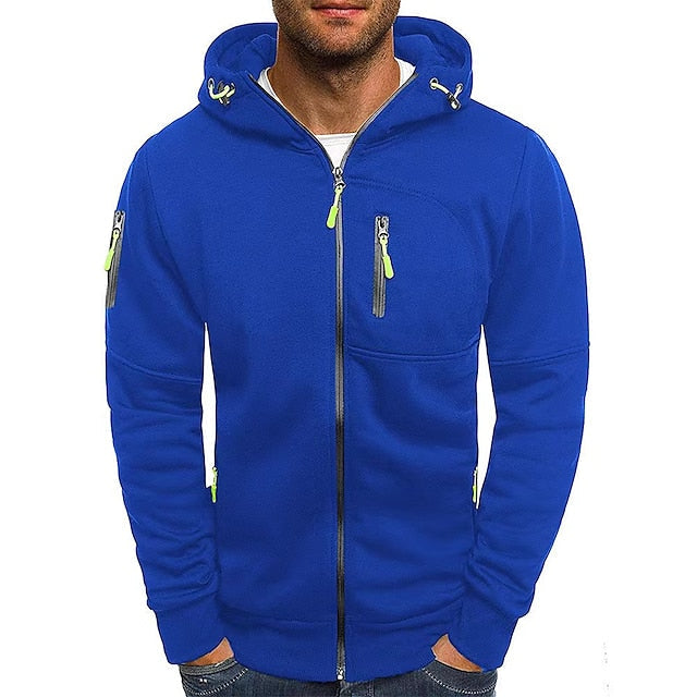 Jude | Men's Lightweight Zip Front Hooded Jacket