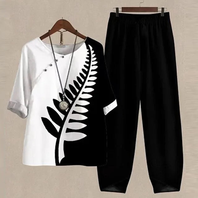 Sophie | Women's Button Front Summer Palazzo Co-Ord Set