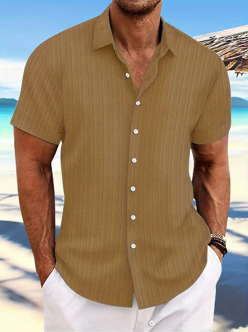 Felix | Men's Linen Short Sleeve Button Shirt