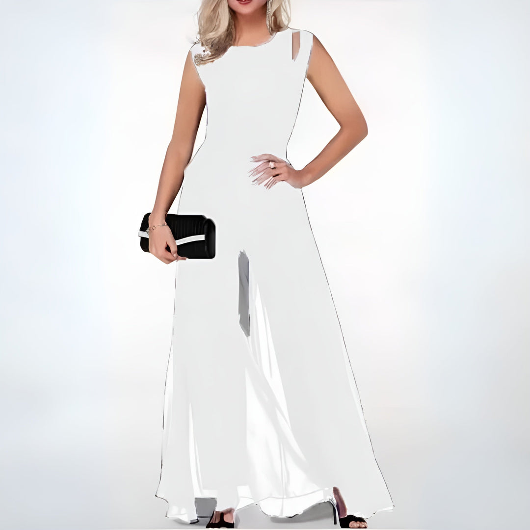 Ivy | Women's Sheer Overlay Elegant Jumpsuit
