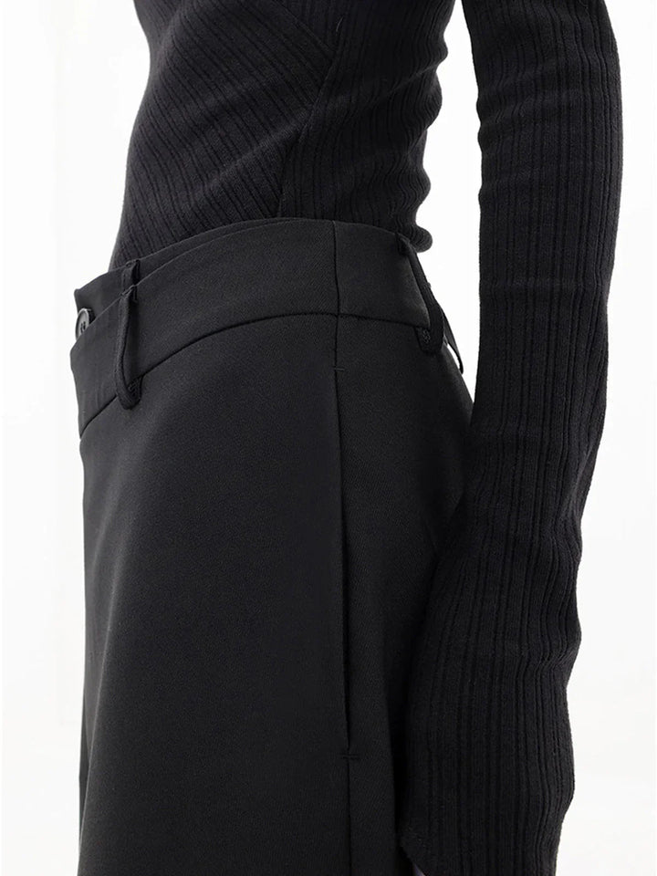 Elara | Women's Asymmetric Wrap Wide-Leg Trousers