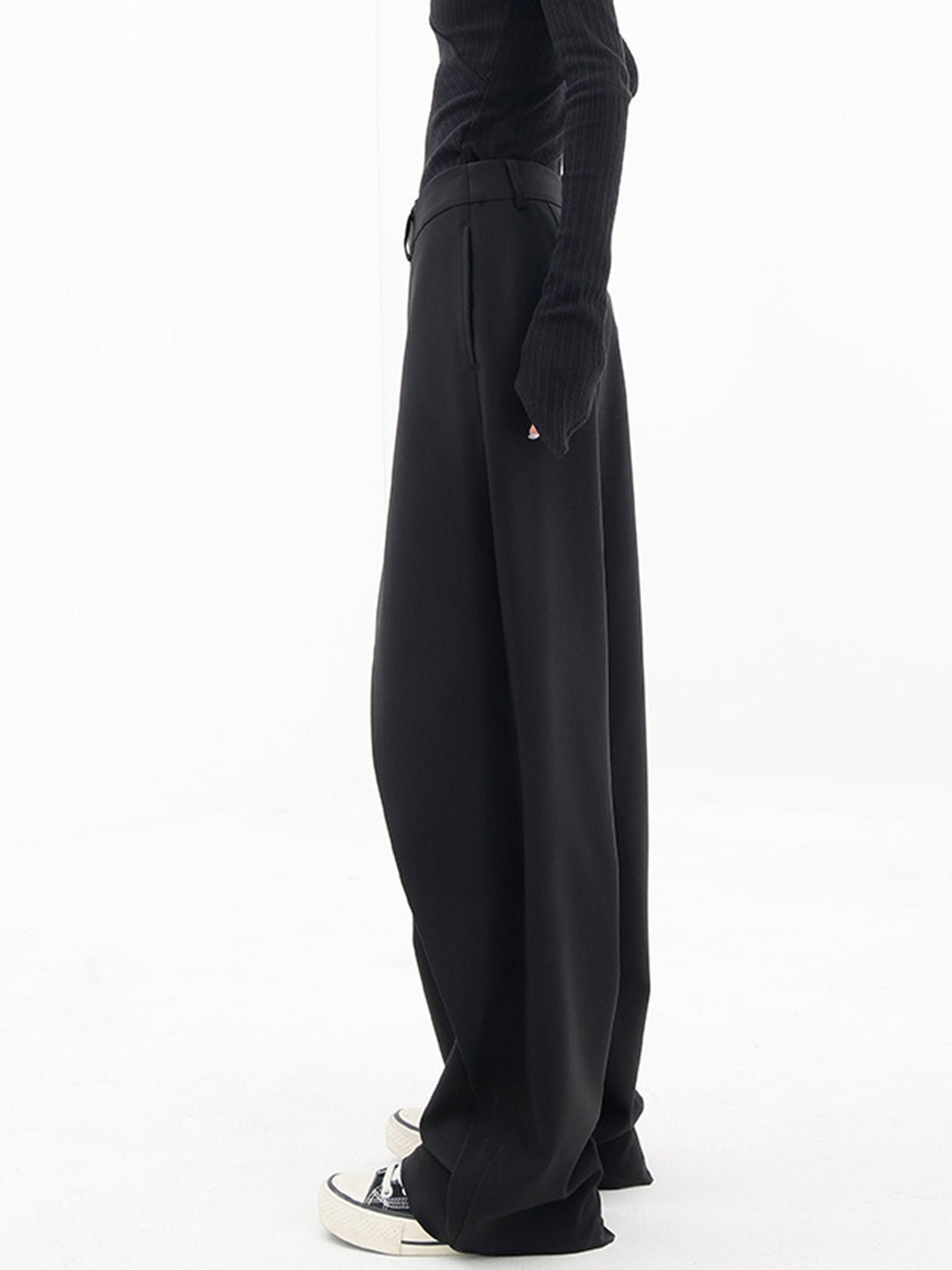 Elara | Women's Asymmetric Wrap Wide-Leg Trousers