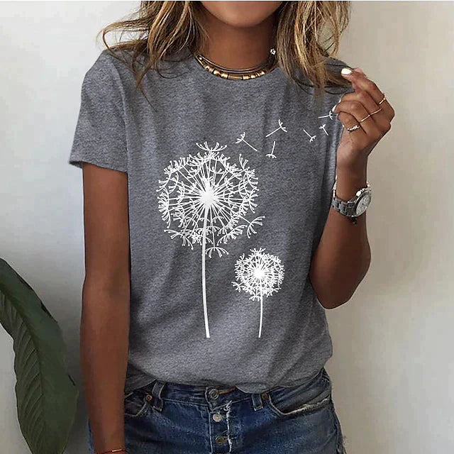 Poppy | Women's Crew Neck Graphic T-Shirt