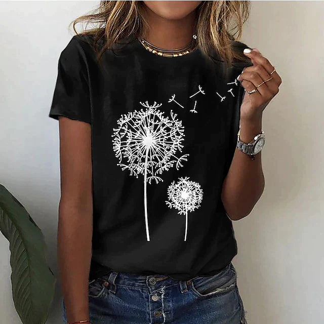 Poppy | Women's Crew Neck Graphic T-Shirt
