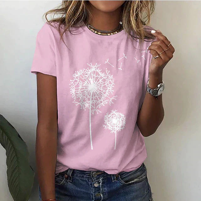 Poppy | Women's Crew Neck Graphic T-Shirt