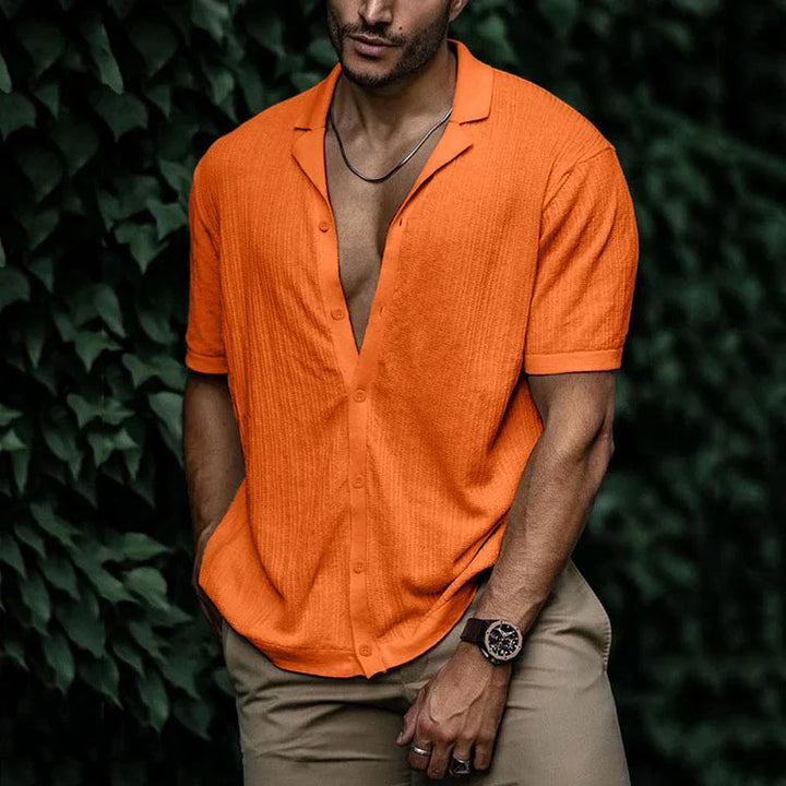 Mateo | Men's Cuban Collar Short Sleeve Shirt