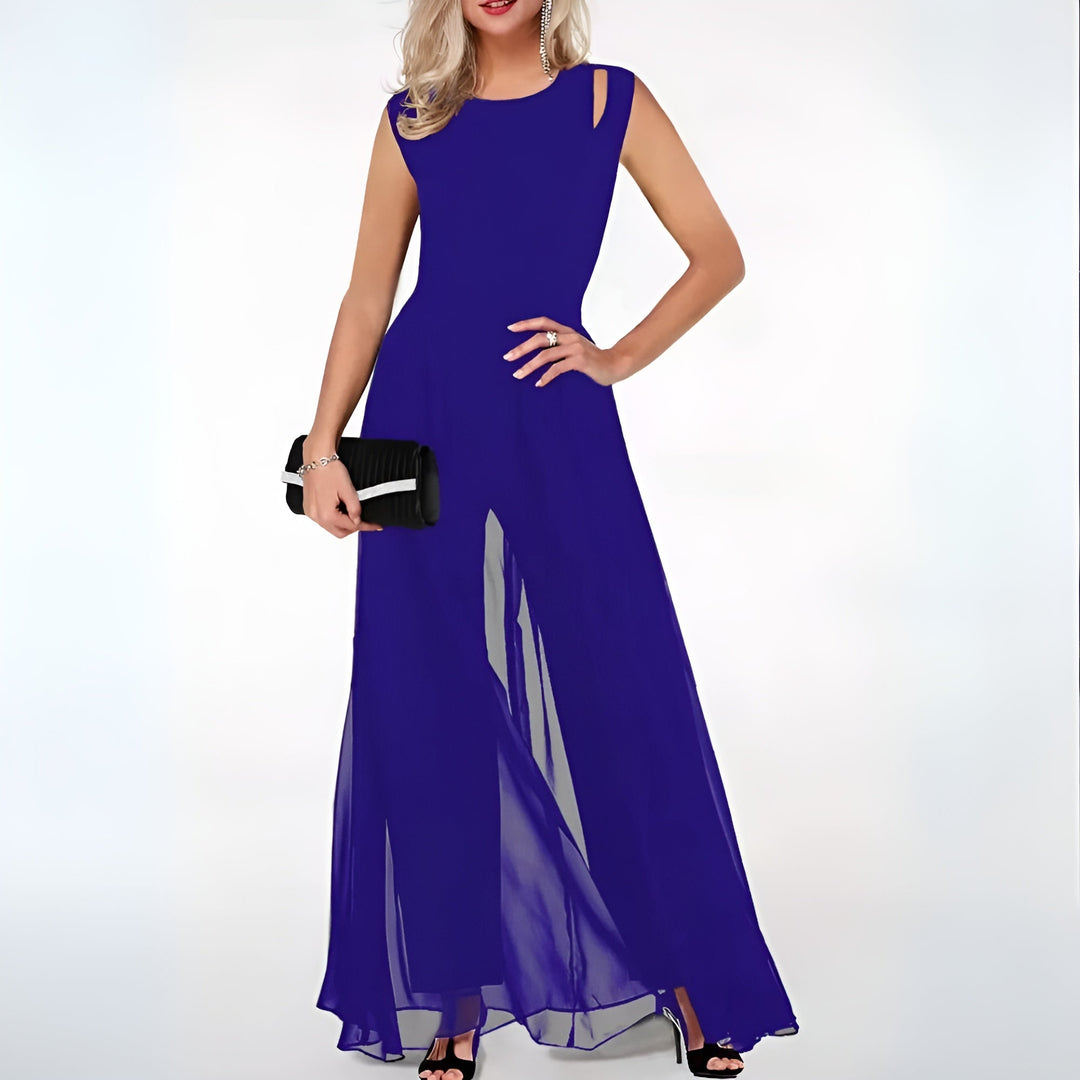 Ivy | Women's Sheer Overlay Elegant Jumpsuit