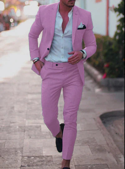 Evan | Men's Slim Fit Summer Two-Piece Suit