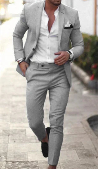 Evan | Men's Slim Fit Summer Two-Piece Suit