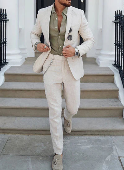 Evan | Men's Slim Fit Summer Two-Piece Suit