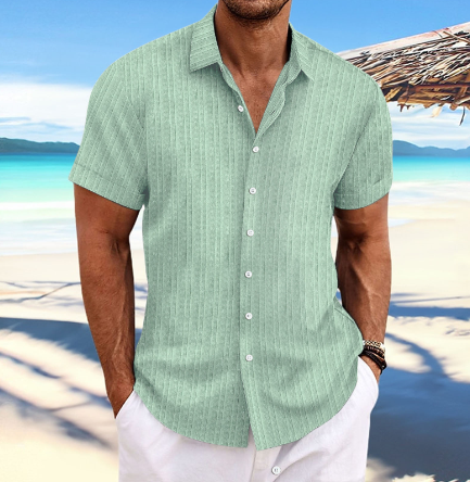 Felix | Men's Linen Short Sleeve Button Shirt