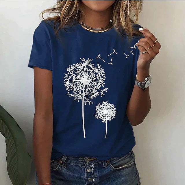 Poppy | Women's Crew Neck Graphic T-Shirt