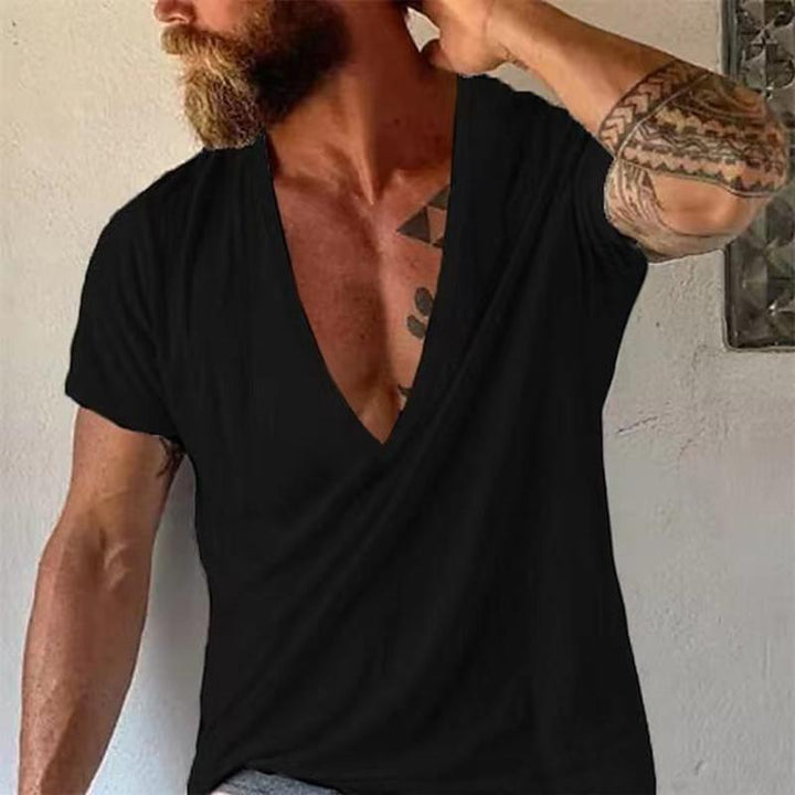 Mason | Men's Relaxed Deep V-Neck Short Sleeve T-Shirt