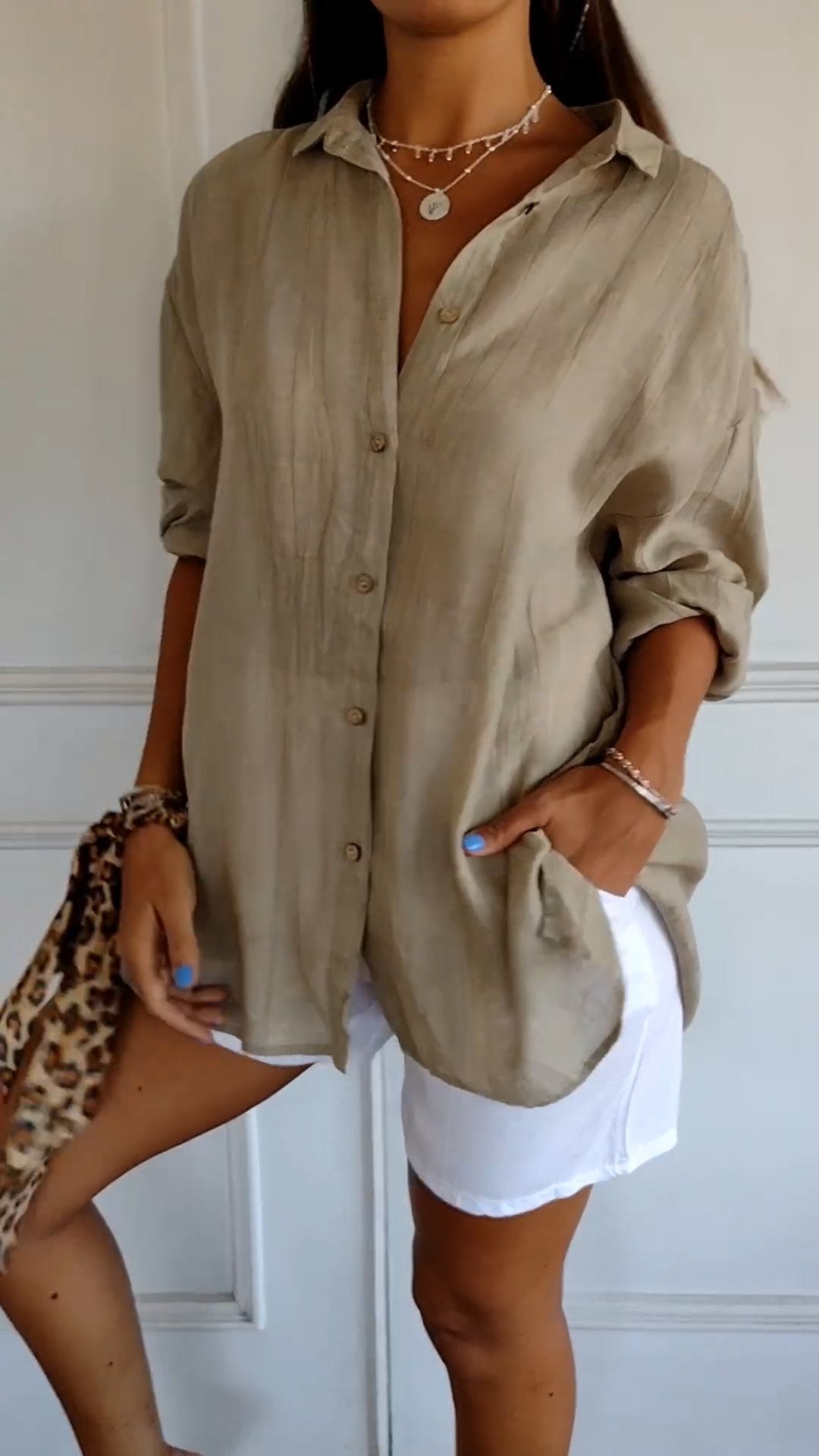 Clara | Women's Long Sleeve Button Front Shirt